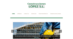 Desktop Screenshot of construccioneslopez.com